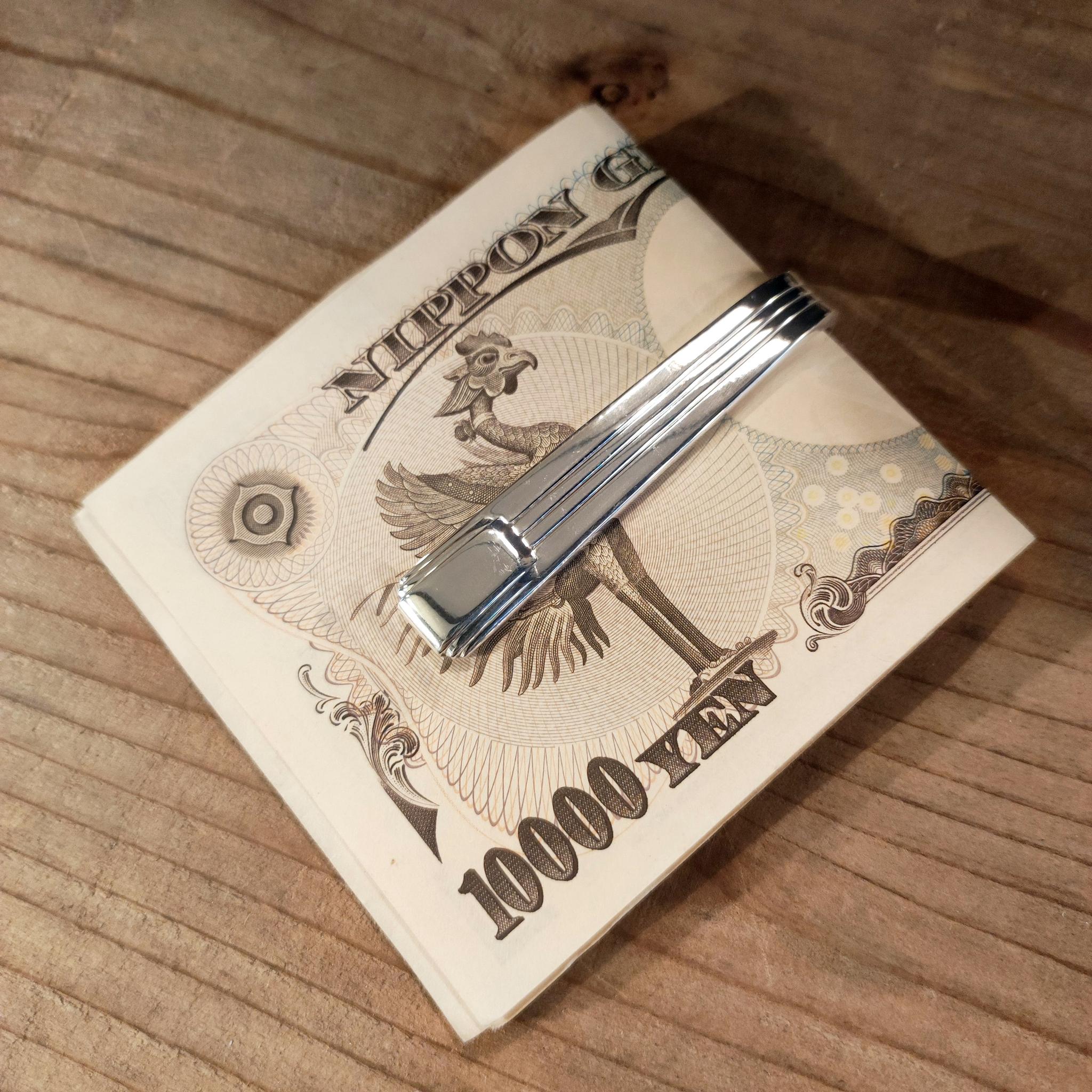 洗練された美しさ。ティファニーアンティークシルバースプーンのリメイクマネークリップ_0829