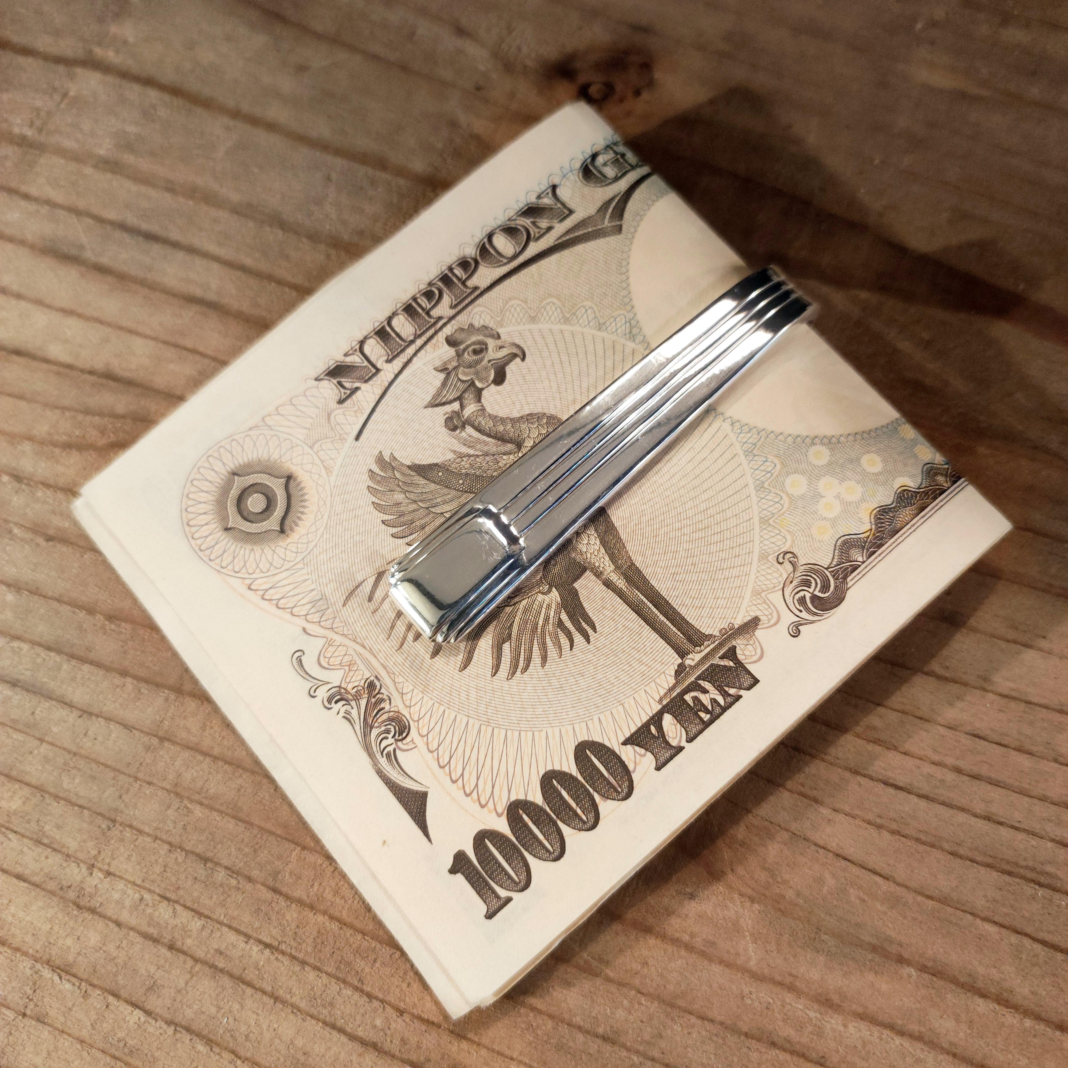 洗練された美しさ。ティファニーアンティークシルバースプーンのリメイクマネークリップ_0829