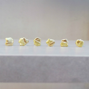 18Kゴールド バイカラーピアス Gold Earrings