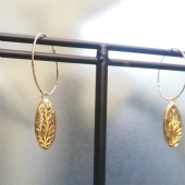 K18金ゴールドフーピピアス Largeサイズ Gold Earrings